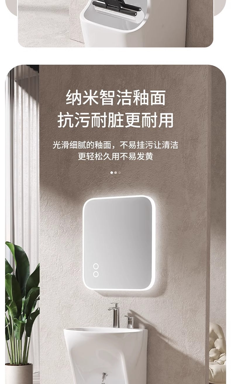 中东落地洗脚立柱盆一体陶瓷盆洗脸盆阳台小户型别墅洗手盆